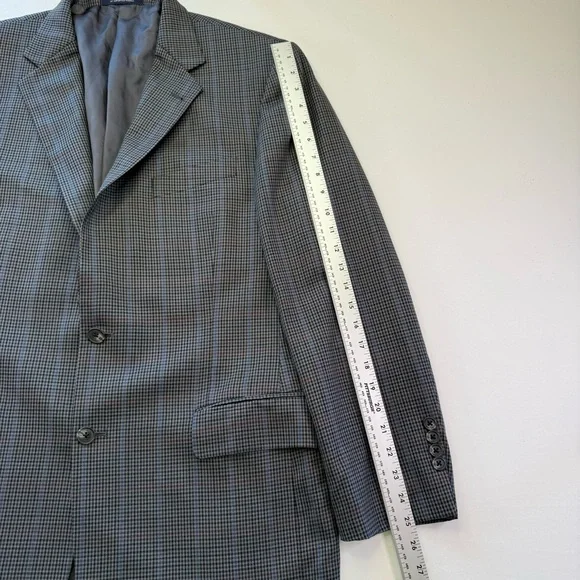 Joseph Abboud Sport Coat Blazer Men's Size‎ 42R Wool Plaid READ